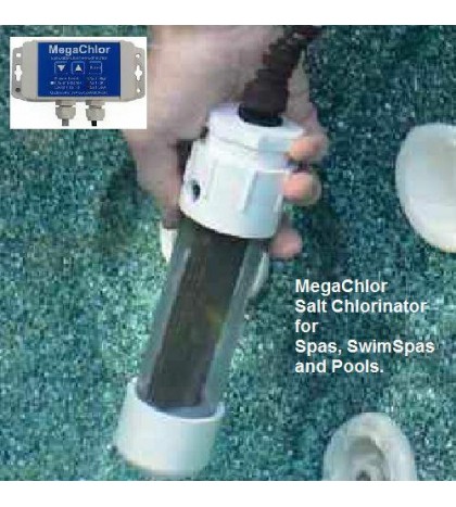 Chlorinator Salt Water Pool And Swim Spa Chlorine Generator Drape Over