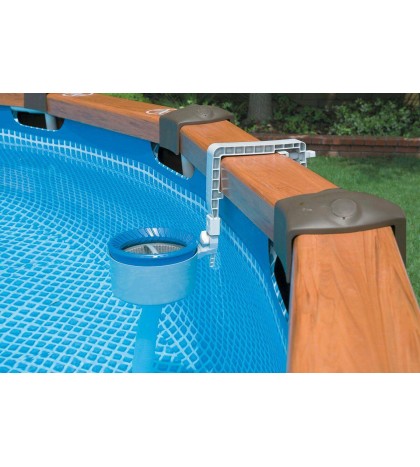 Intex 120V Krystal Clear Saltwater Pool Chlorinator + Wall Mount Surface Skimmer