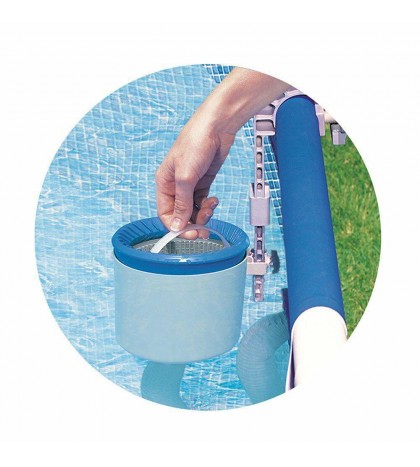 Intex 120V Krystal Clear Saltwater Pool Chlorinator + Wall Mount Surface Skimmer