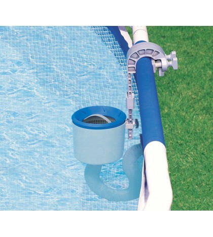 Intex 120V Krystal Clear Saltwater Pool Chlorinator + Wall Mount Surface Skimmer