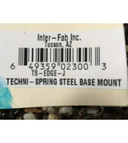 Inter-Fab Techni-Spring Steel Base mounting jig/stainless steel bolts - TS-EDGE-J (Inter-Fab)