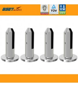 4XSatin polish Duplex 2205 Core Drill Spigot for Frameless Glass Swim Pool Fence