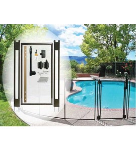 Life Saver Pool Fence GATE48-DIY Self-Closing Gate Kit -Black