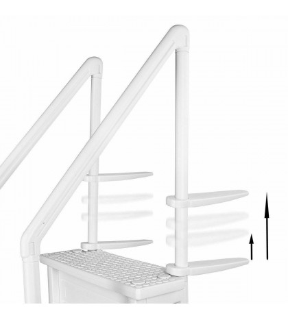 Above Ground Swimming Pool Ladder Heavy Duty Step System Entry non slippery