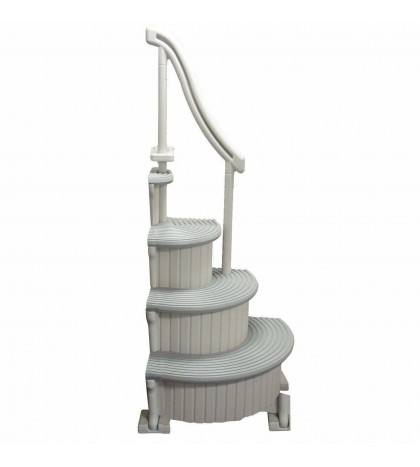 Confer Plastics CCX-AG Curve Complete Above Ground Swimming Pool Step System