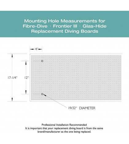 S.R. Smith 66-209-596S2 6 Feet Frontier III Replacement Diving Board - Radiant White