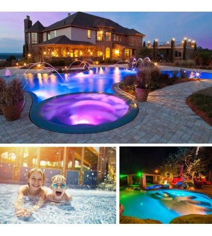 LED inground Pool Lights Bulb with Remote Control System Multi Color , 35W 12VAC