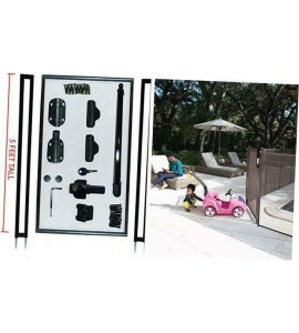 Life Saver Pool Fence GATE60B-DIYc Pool Fence DIY Self-Closing Gate, Black