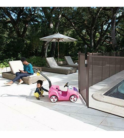 Life Saver Pool Fence GATE60B-DIYc Pool Fence DIY Self-Closing Gate, Black