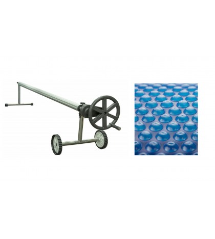 Easy Gear Stainless Steel Inground Pool Solar Reel System w/ Solar Blanket