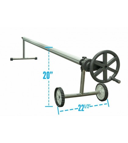 Easy Gear Stainless Steel Inground Pool Solar Reel System w/ Solar Blanket