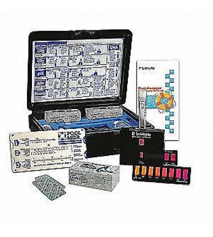 Lamotte 3368-01 Pool MGR Test Kit, 0.2-3.0 ppm Free/Total Chlorine, 6.8-8.2