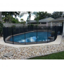Water Warden In-Ground Pool Safety Fence 4 ft. H x 12 ft With Hardware, Hooks