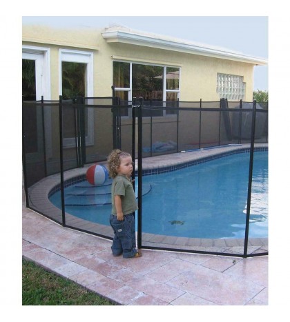 Water Warden In-Ground Pool Safety Fence 4 ft. H x 12 ft With Hardware, Hooks