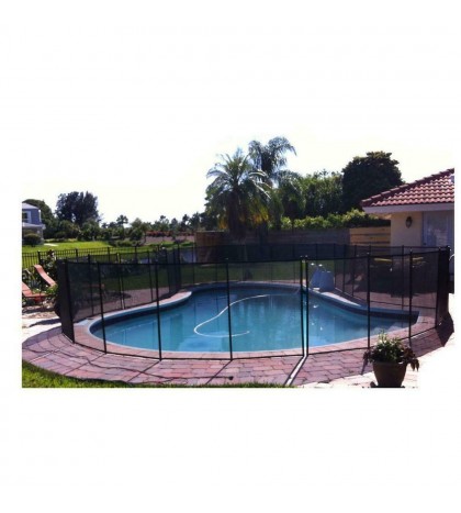 Water Warden In-Ground Pool Safety Fence 4 ft. H x 12 ft With Hardware, Hooks
