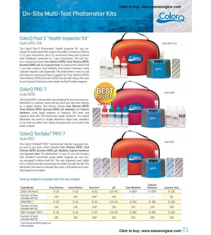 LaMotte 2057 ColorQ Pro TesTabs 7 Swimming Pool Water Test Meter Kit