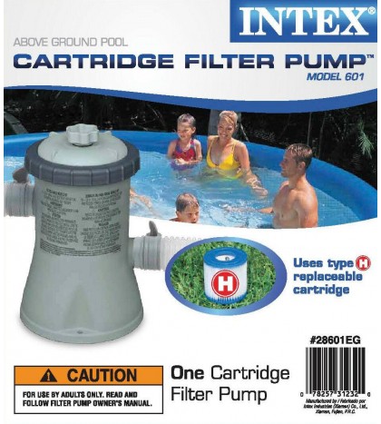 Intex Krystal Clear Cartridge Filter Pump for Above Ground Pools, 330 GPH Pump