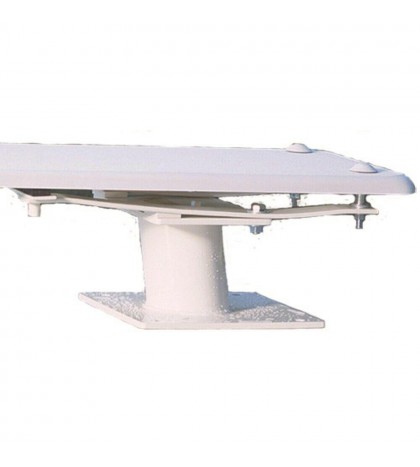 Inter-Fab TSB Techni-Spring White Steel Jump Stand TS-B