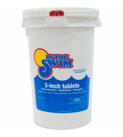In the Swim 3 inch Chlorine Tablet Bucket - 50 Pound