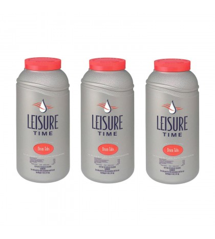 Leisure Time Low Odor Disinfectant Brominating Chemical Tablets, 4 lbs (3 Pack)