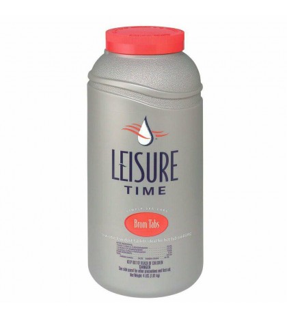 Leisure Time Low Odor Disinfectant Brominating Chemical Tablets, 4 lbs (3 Pack)