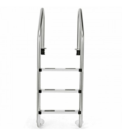 3 Step Stainless Steel In-Ground Swimming Pool Ladder Anti-Slip Reverse Bend