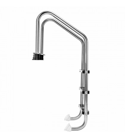 3 Step Stainless Steel In-Ground Swimming Pool Ladder Anti-Slip Reverse Bend