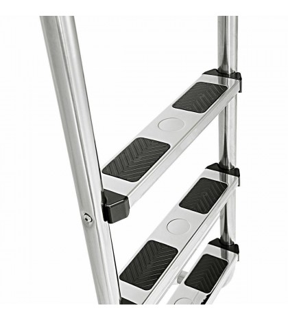 3 Step Stainless Steel In-Ground Swimming Pool Ladder Anti-Slip Reverse Bend