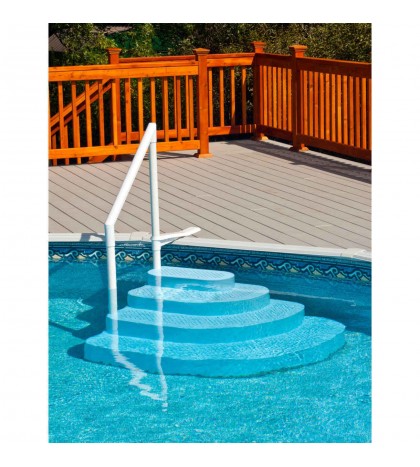 Blue Wave NE100BL Wedding Cake Swimming Pool Steps - Blue