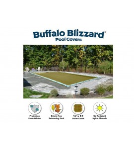 Buffalo Blizzard 25' x 45' SUPREME PLUS Rectangle Swimming Pool Winter Cover Buffalo Blizzard 25' x 45' SUPREME PLUS Rectangle Swimming Pool Winter Cover