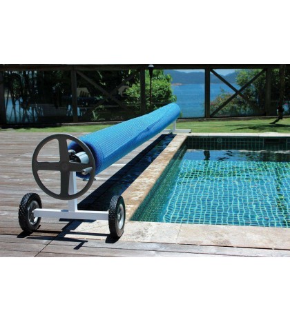 Kokido Kalu In-Ground Swimming Pool Solar Blanket Cover Reel w/ Tubes