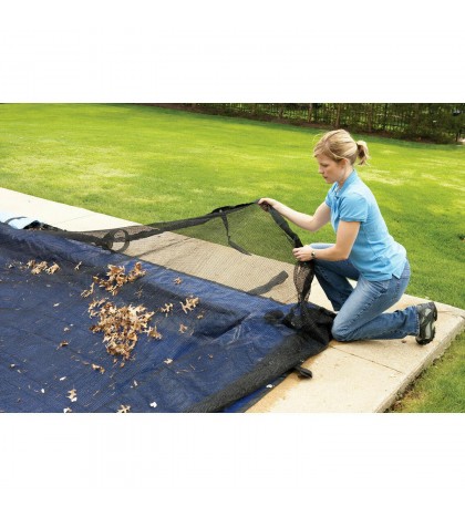 Blue Wave 12' x 24' Rectangular Leaf Net In-Ground Pool Cover