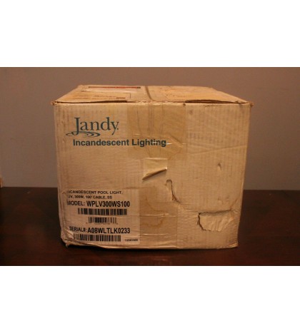 New in box Jandy 12v incandescent white light 300 watt 100' pool and spa light