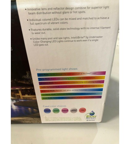 Pentair IntelliBrite 5G Underwater Color LED Pool Light (601000) 30' Cord