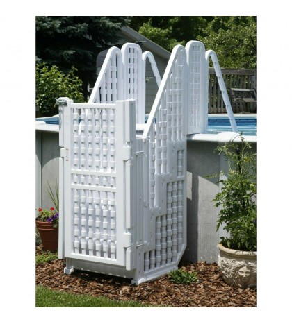 Blue Wave NE138 Complete Easy Pool Step Entry System with Gate