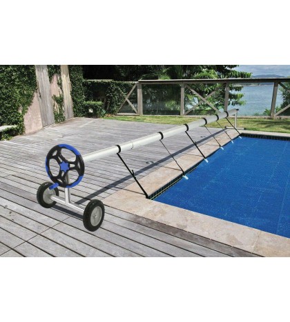 Swimming Pool Cover Reel 18FT Stainless Steel Inground Solar Cover Extra Long