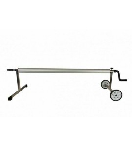 Inground Stainless Steel Solar Pool Cover Reel For Pools Up To 24' Wide Inground Stainless Steel Solar Pool Cover Reel For Pools Up To 24' Wide