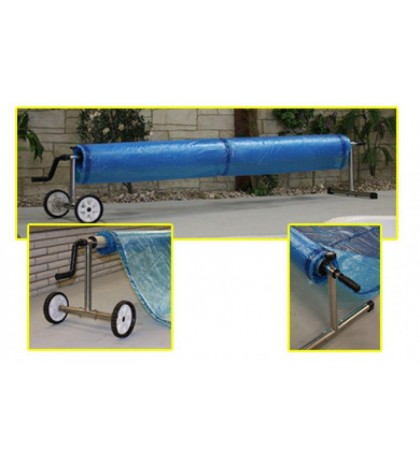 Inground Stainless Steel Solar Pool Cover Reel For Pools Up To 24' Wide