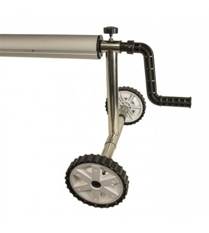 Inground Stainless Steel Solar Pool Cover Reel For Pools Up To 24' Wide