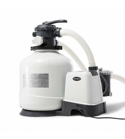 Intex 3000 GPH Pool Sand Filter Pump w/Krystal Clear Saltwater System