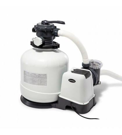 Intex 3000 GPH Pool Sand Filter Pump w/Krystal Clear Saltwater System