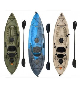 Fishing Kayak w/Paddle 10 Ft Lifetime Tamarack Angler 100, Made in USA