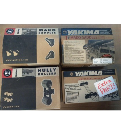 Yakima Mako Saddles; Yakima Hully Rollers; Lock Housings; Straps-Set; misc.parts
