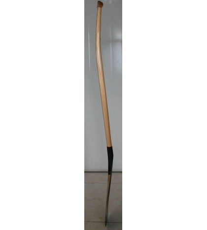 ZJ Hot Sale Outrigger Paddle In Carbon Bamboo Blade Straight and Bent Wood Shaft