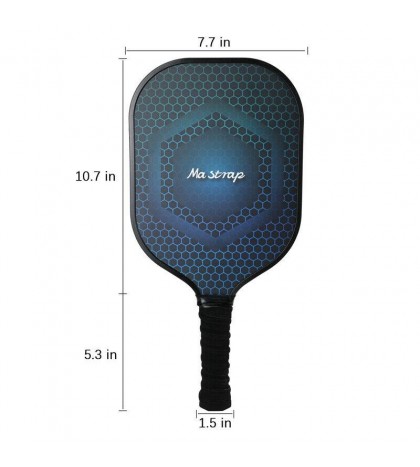 4 Pickleball Paddles Pro Pickleball Graphite Honeycomb Core Rackets w/ Balls Kit