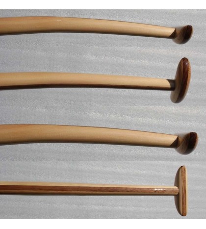 Hot Sales ZJ SPORT Outrigger Canoe OC Child Paddle In Fiber Blade Wood Shaft