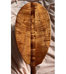 Rare Curly Koa Paddle - Hawaiian Outrigger Canoe Paddling