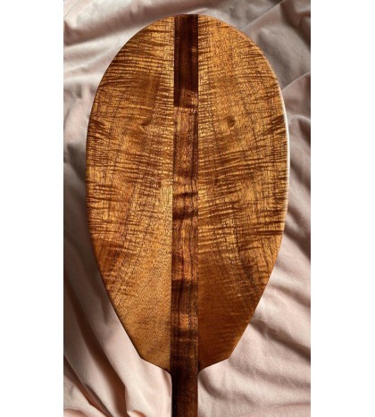 Rare Curly Koa Paddle - Hawaiian Outrigger Canoe Paddling