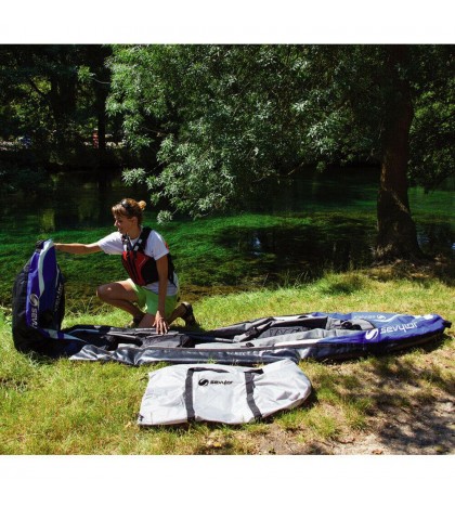 Sevylor Inflatable Hudson Kayak 3 Seater Familien-Kanu Recreational Kayak Tour