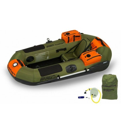 New Sea Eagle PF7K_D PackFish Inflatable Deluxe Fishing Boat Package